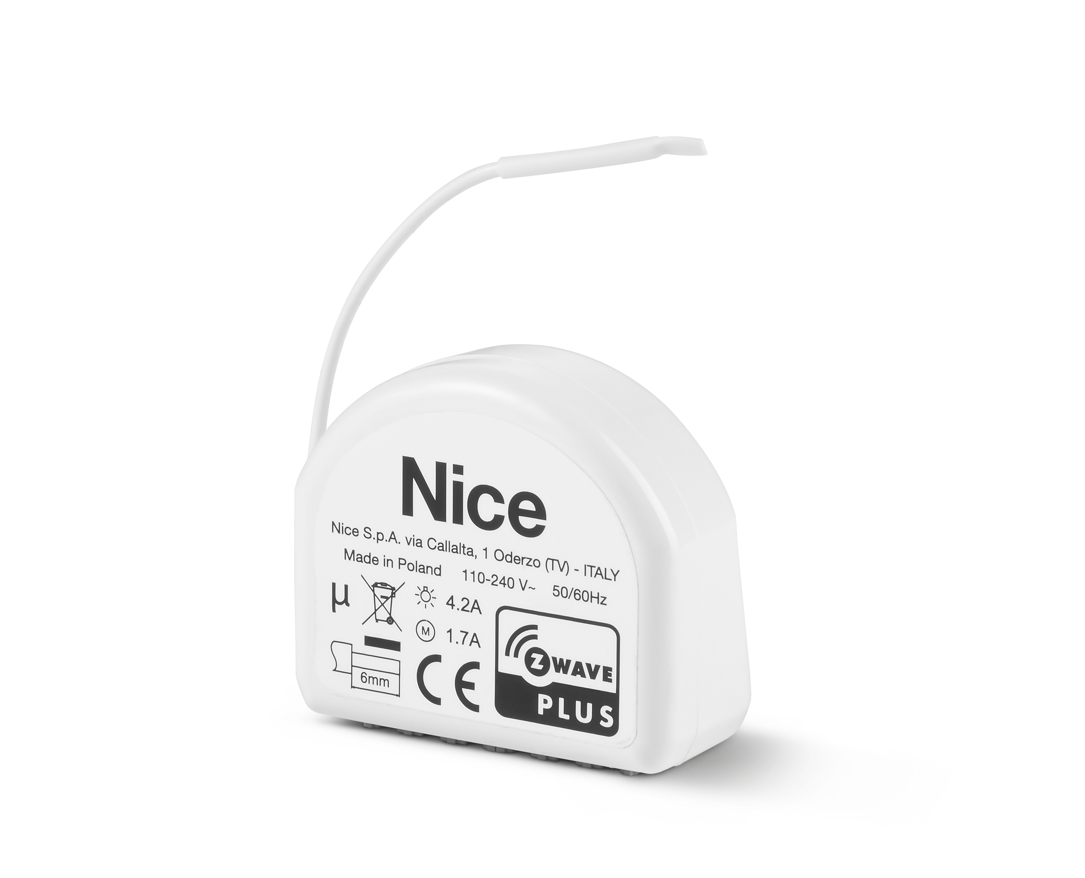 Nice DoubleSmart-Control Unterputz Schaltmodul für zwei Kreise