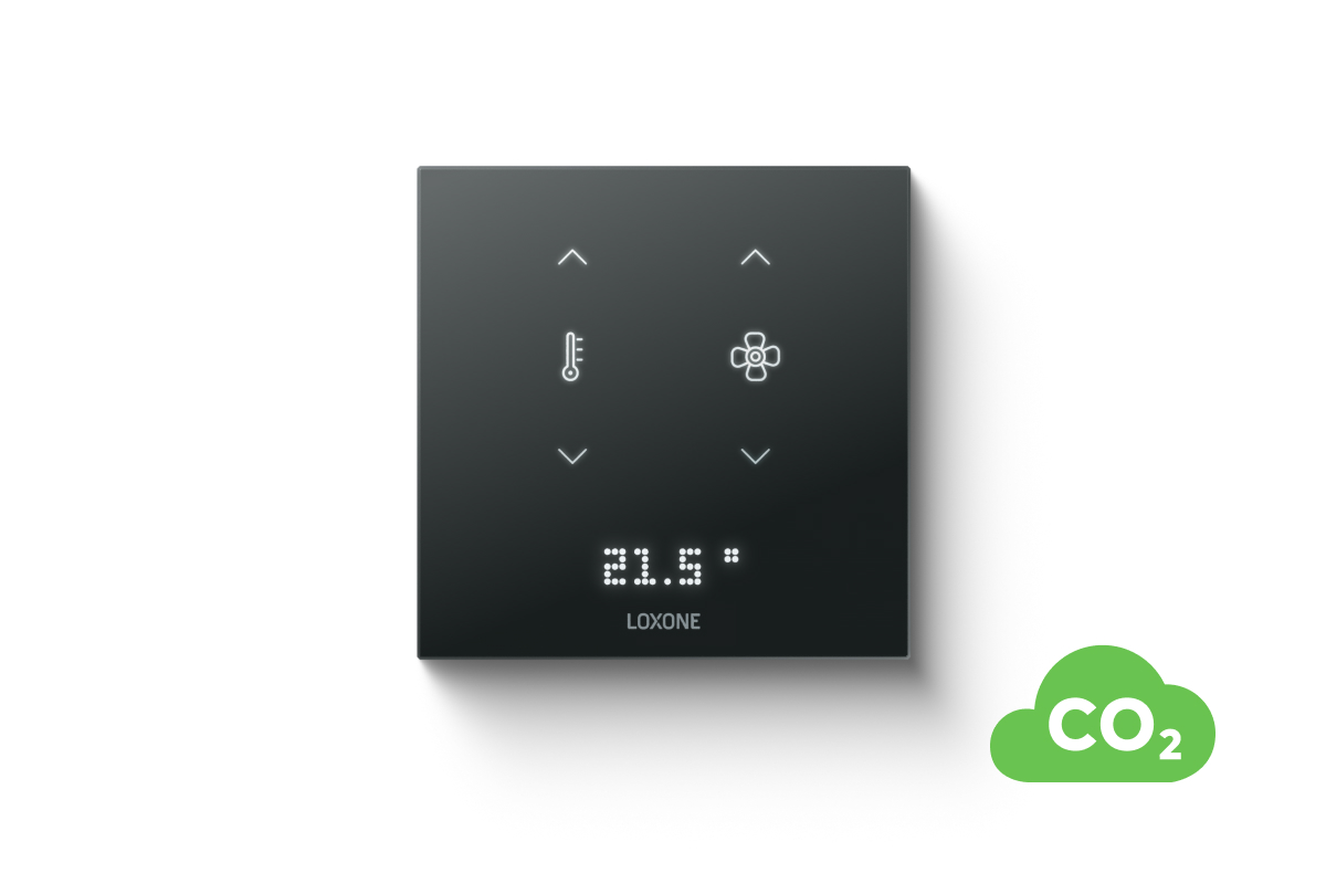 Loxone Touch Pure Flex 24V CO2 Air Anthrazit