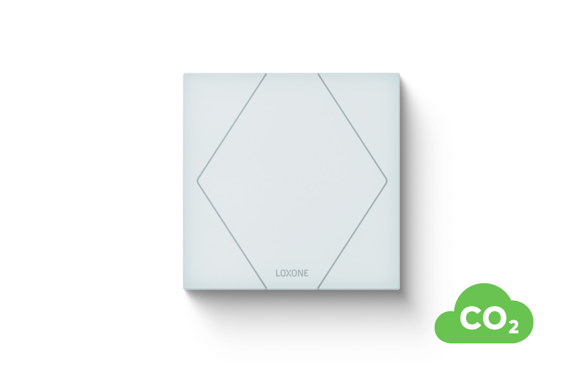 Loxone Touch Pure Classic CO2 Tree Signalweiß