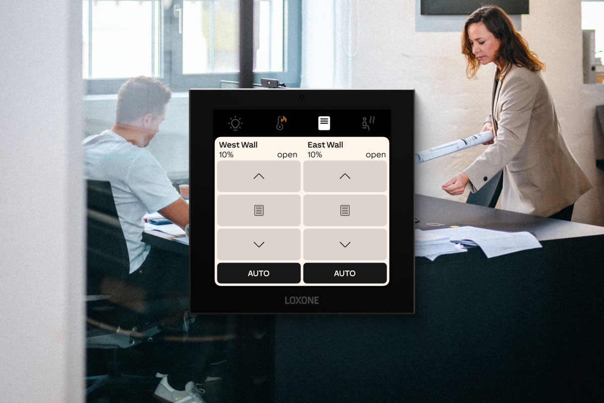 Loxone Touch Pure Display CO2 Air, Bedienoberfläche im Detail