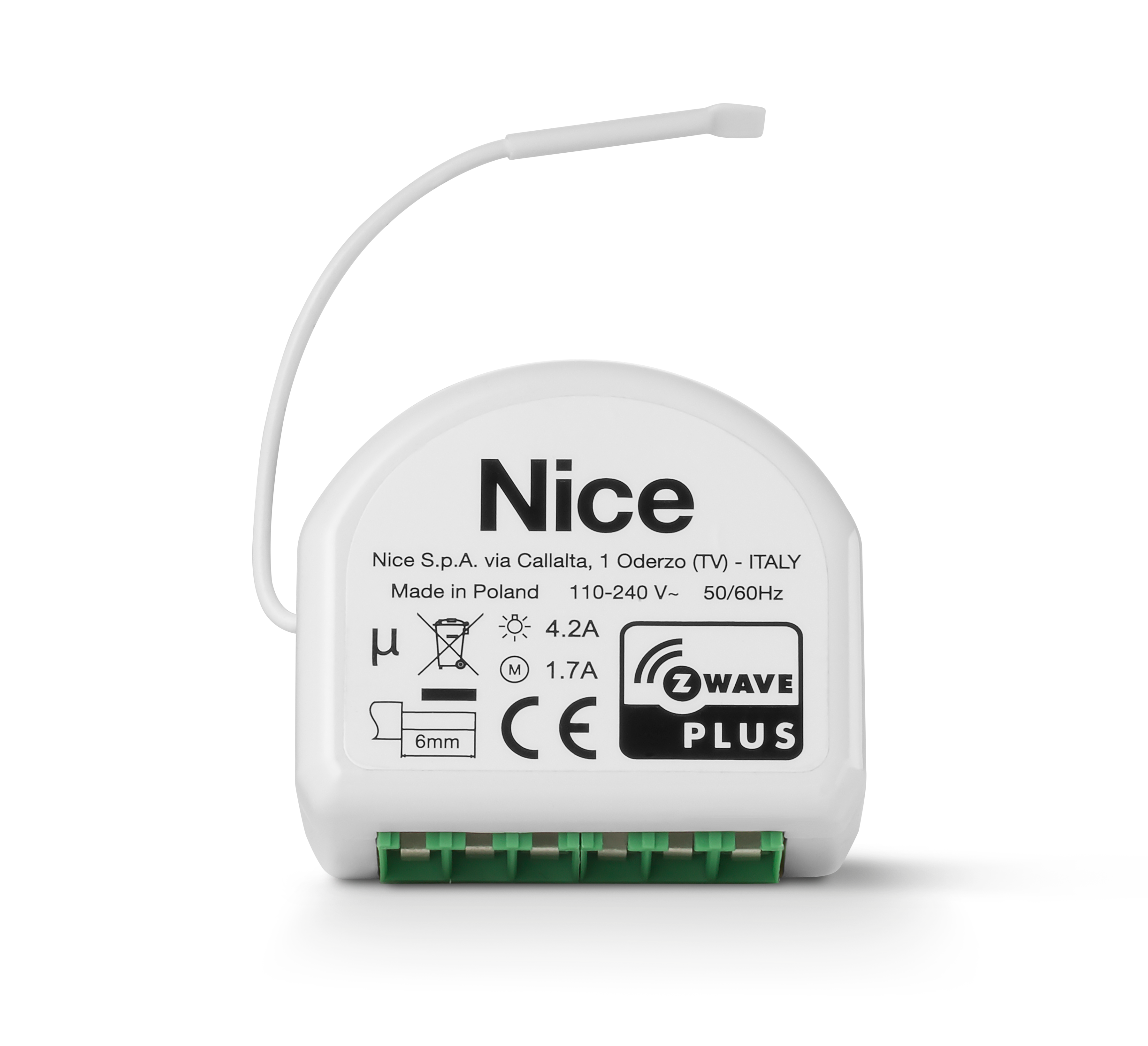Nice DoubleSmart-Control Unterputz Schaltmodul für zwei Kreise