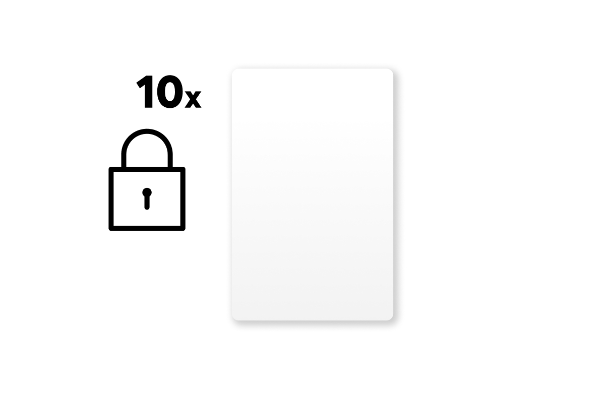 Loxone Verschlüsselte NFC Smart Cards Weiß Set - 10 Stück