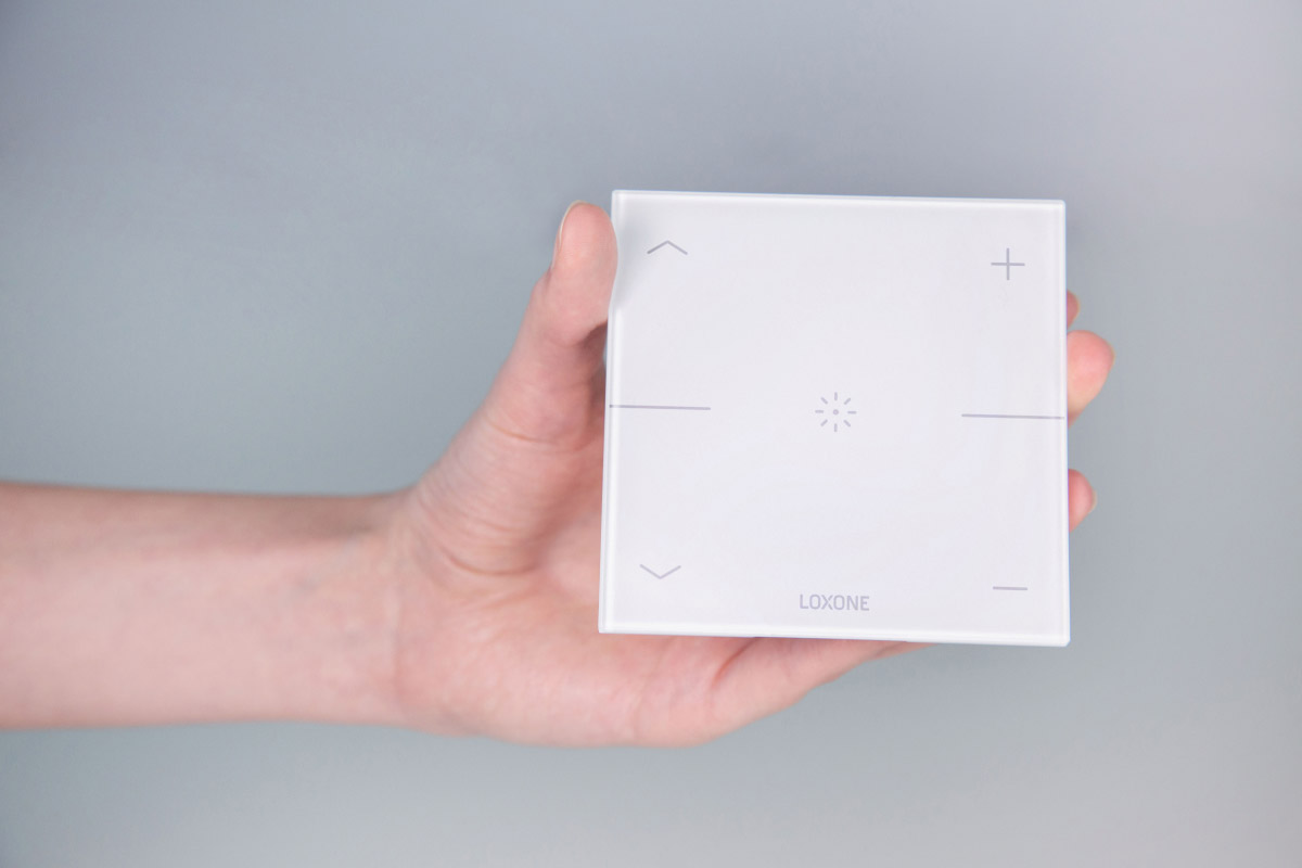 Loxone Touch Pure CO2 Tree Signalweiß, Tastpunkte im Detail