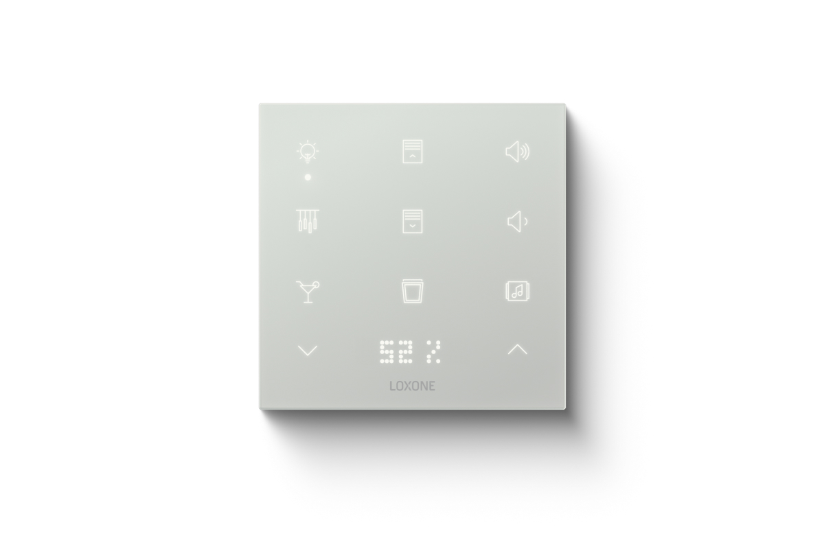 Loxone Touch Pure Flex Tree Samtweiß, Touchpunkte im Detail
