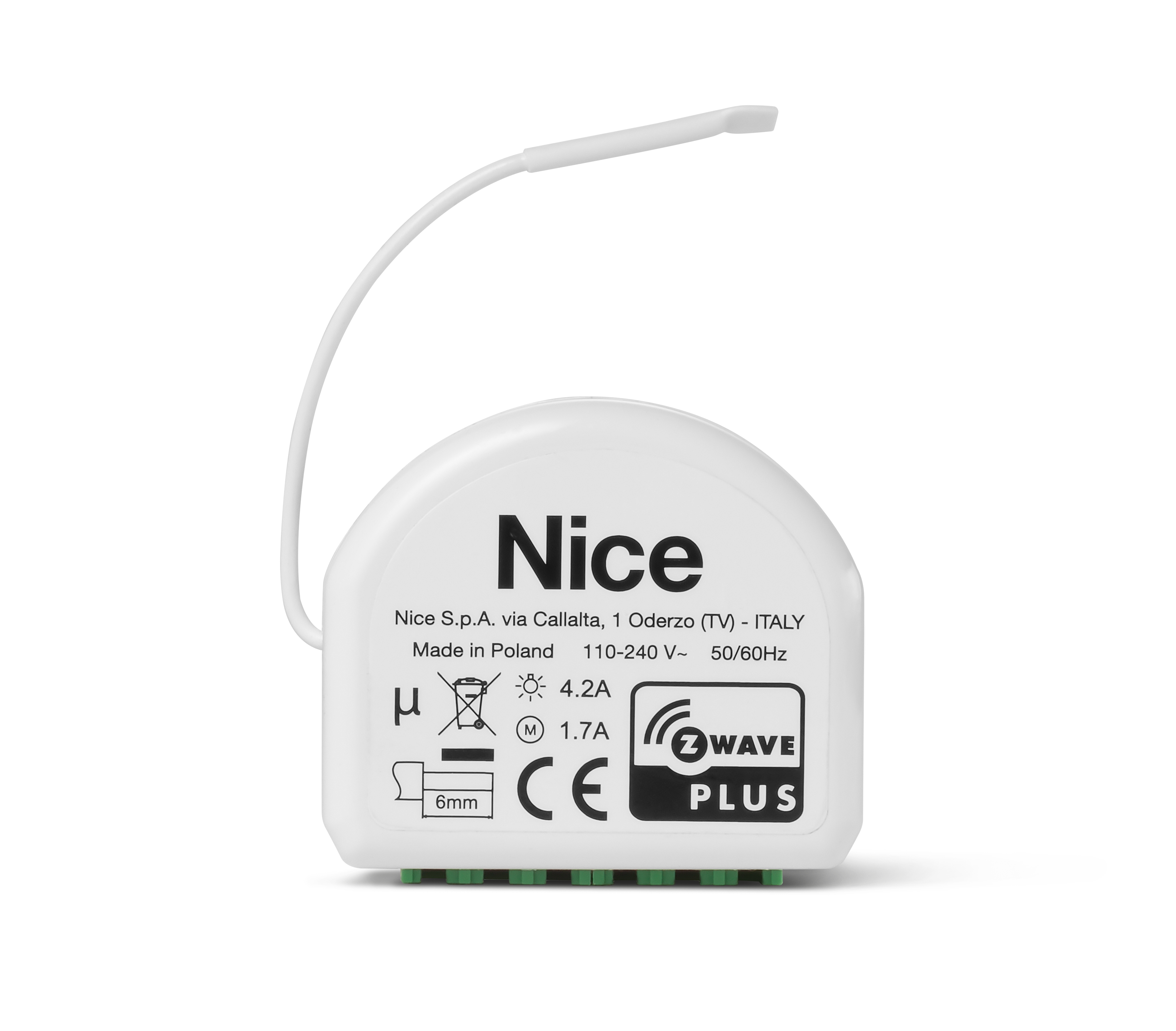 Nice SingleSmart-Control Unterputz Schaltmodul mit Dry-Contact