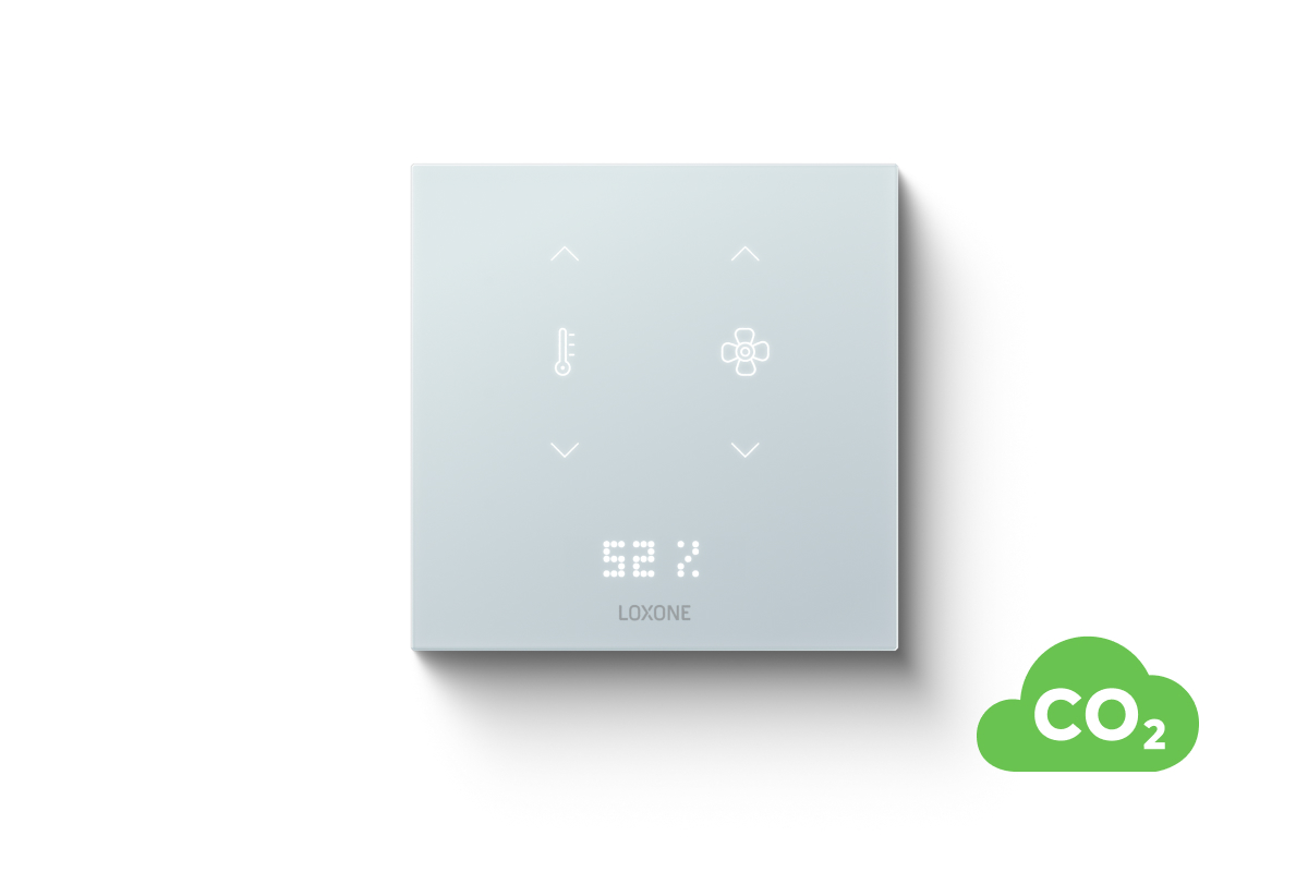 Loxone Touch Pure Flex 24V CO2 Air Signalweiß