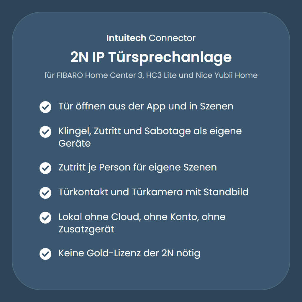 Intuitech Connector 2N: Funktionen im Überblick